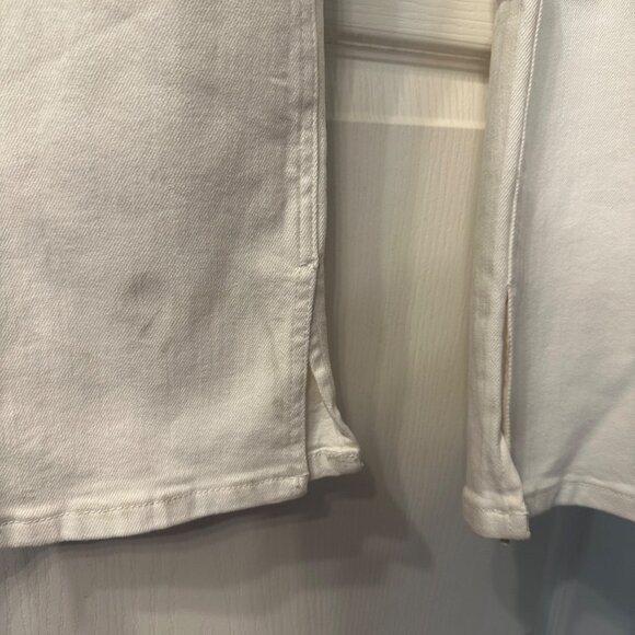 Judy Blue | NWT Mid Rise White Boot Cut Jean 24W Stretch Split Hem Tummy Control - Picture 7 of 15